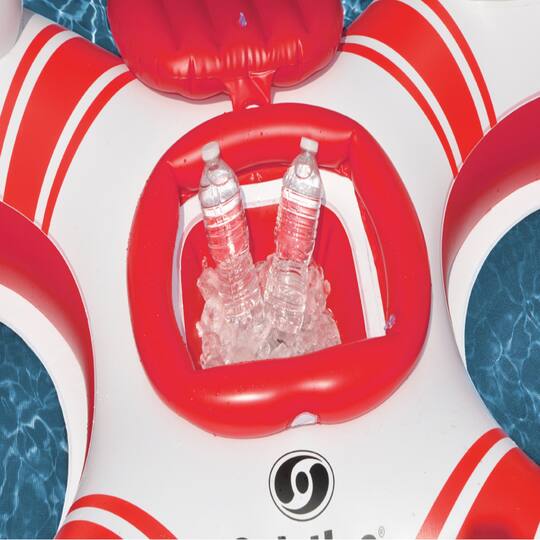 Swimline 88" Super Chill Swimming Pool Duo Inner Tube with Cooler